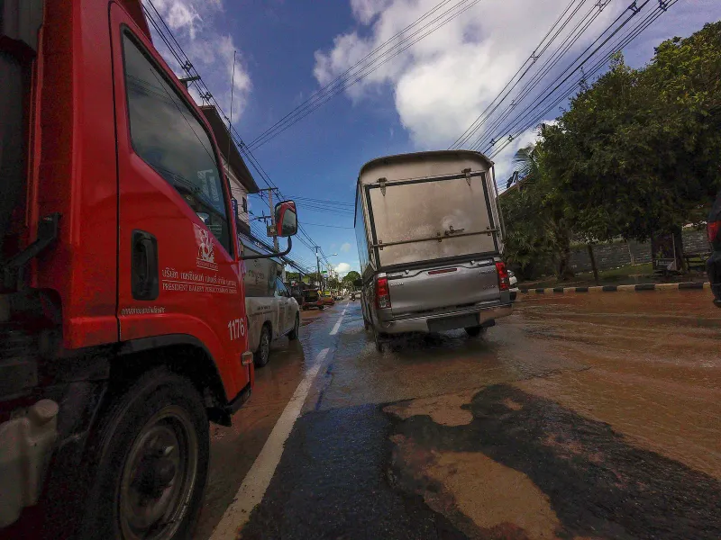 Street view close to Anantara Bophut Koh Samui Resort, Bophut Beach