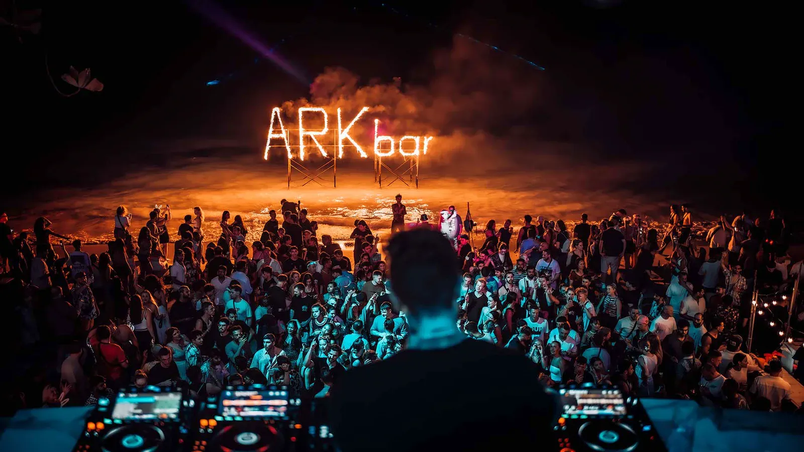 Ark Bar's beach party pictured on the venue's own nightlife page