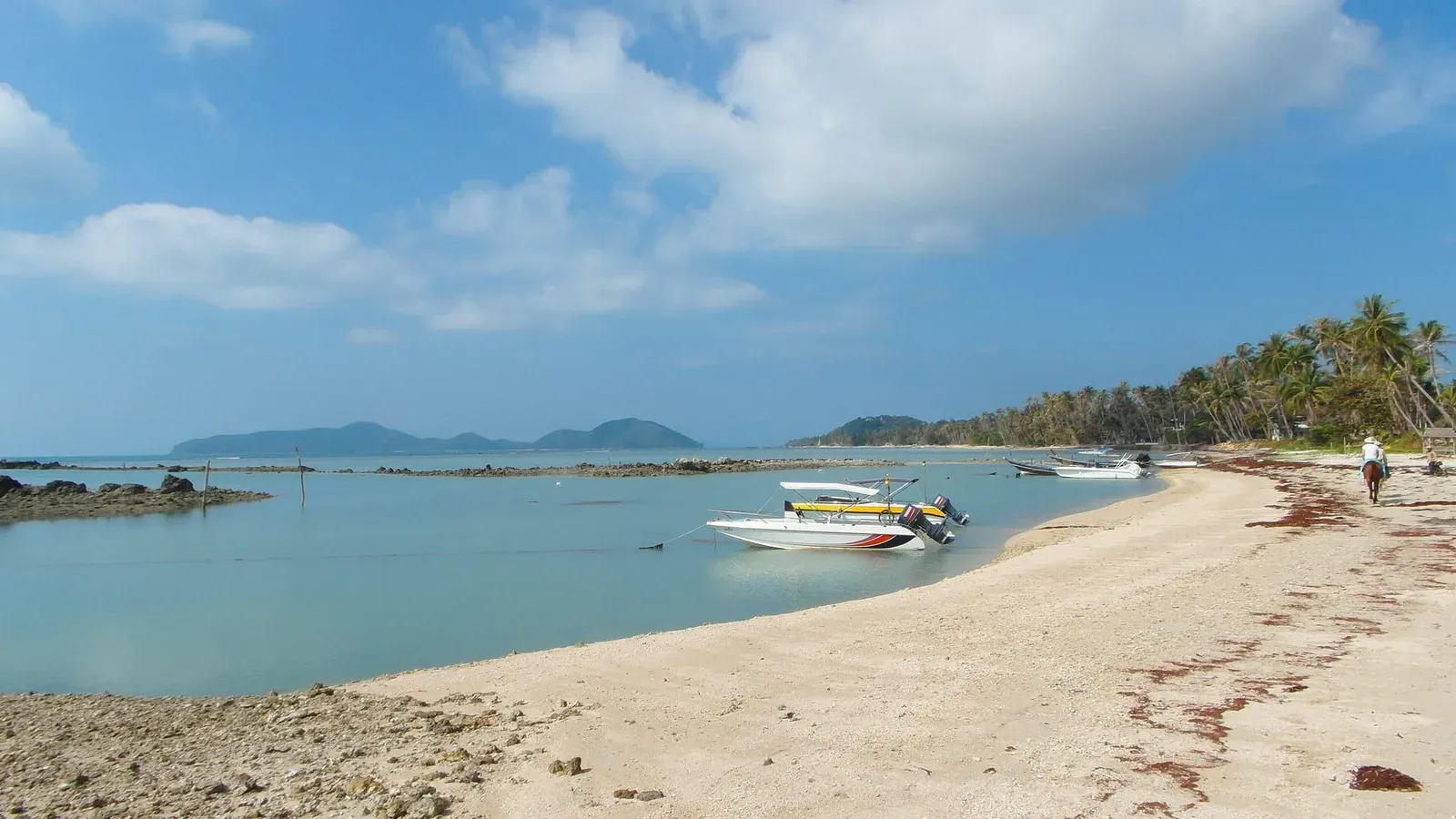 Boote an der Küste von Ko Samui, Thailand (Febr. 2014)
