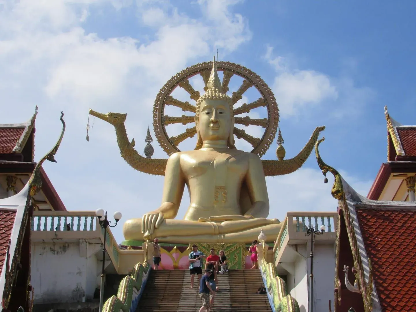 Golden Buddha statue at Wat Phra Yai temple Koh Samui, the Big Buddha stop on day 2 of this itinerary