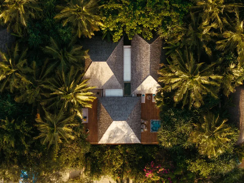 Luxury pool villa with private plunge pool at a Koh Samui private island hotel