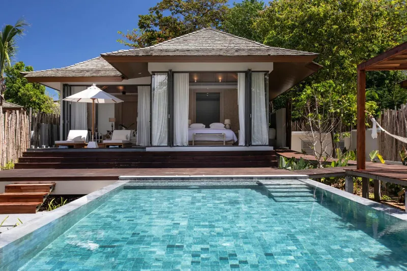 Cape Fahn private island resort villas on Choeng Mon, Koh Samui