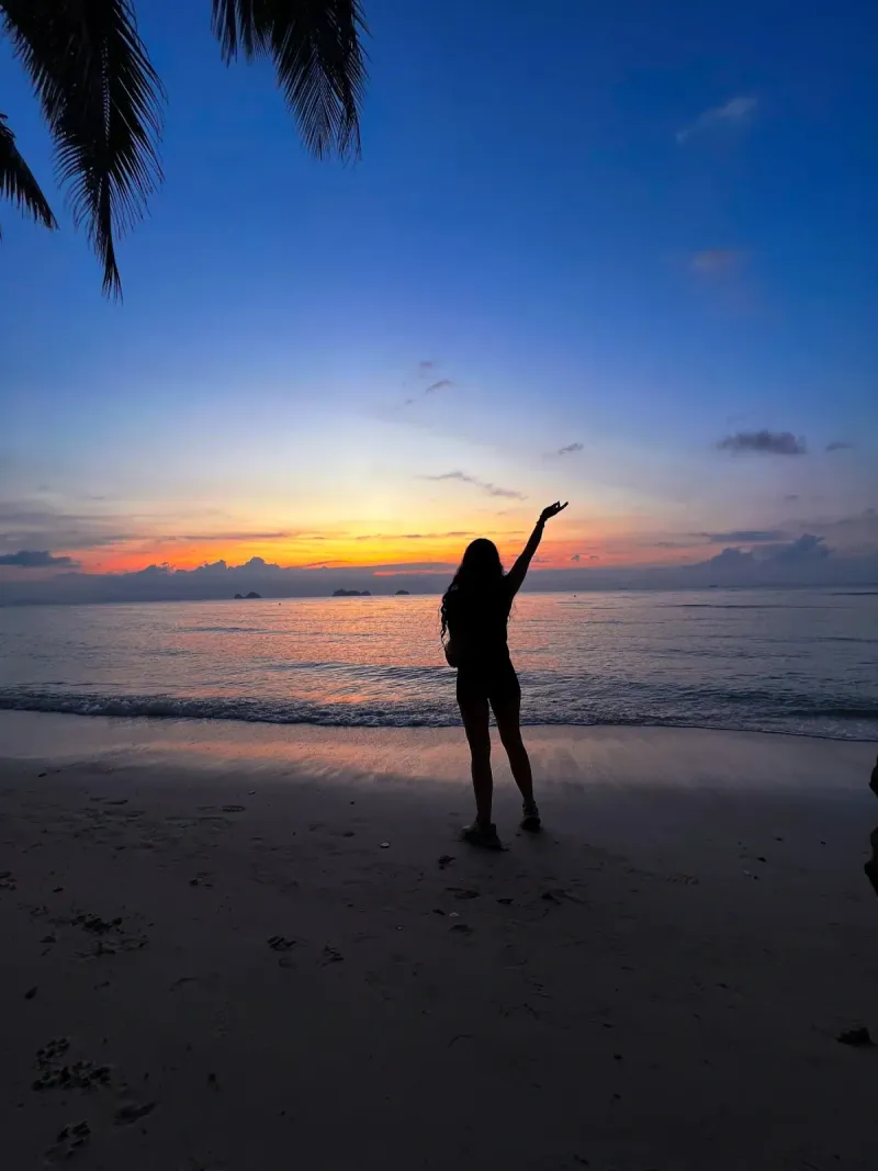 Dusk seascape near Anantara Lawana on Koh Samui's Chaweng coast