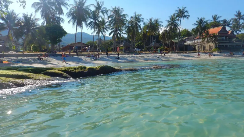 Chaweng Beach Koh Samui shoreline showing the island's main tourist strip