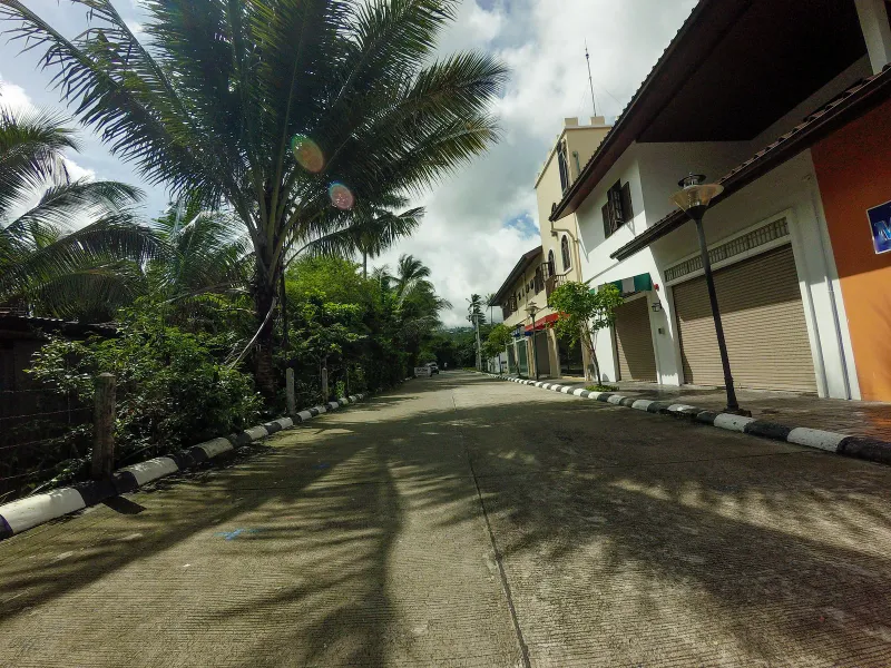 Narrow street in Fisherman's Village, Bophut, Koh Samui, near Chez Francois French fine dining