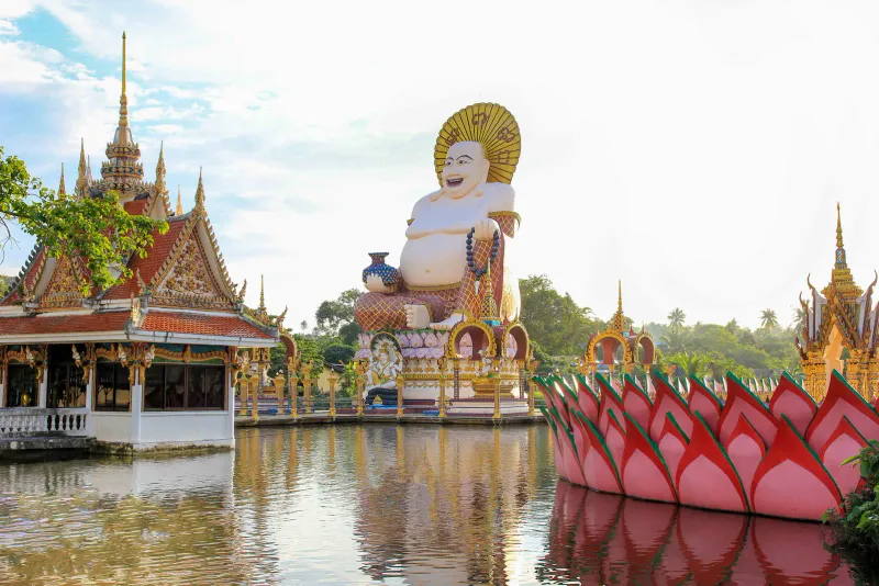 Außenansicht des Chao-Eng-Sae-Schreins, Maenam, Koh Samui