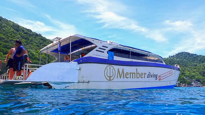 The Member Diving boat Easy Divers uses for its trips, pictured on the operator's own site