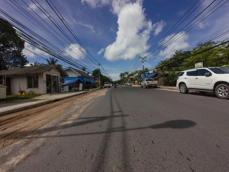 Local street scene near Bang Po Seafood on the Maenam side of Koh Samui's north coast