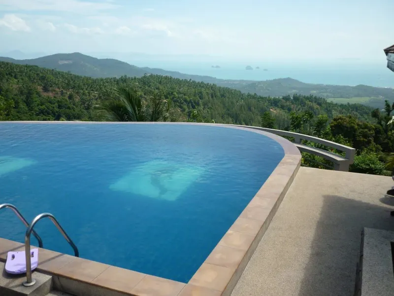 Coastal view of Bo Put on Koh Samui's north coast, an area to weigh when booking a hotel base