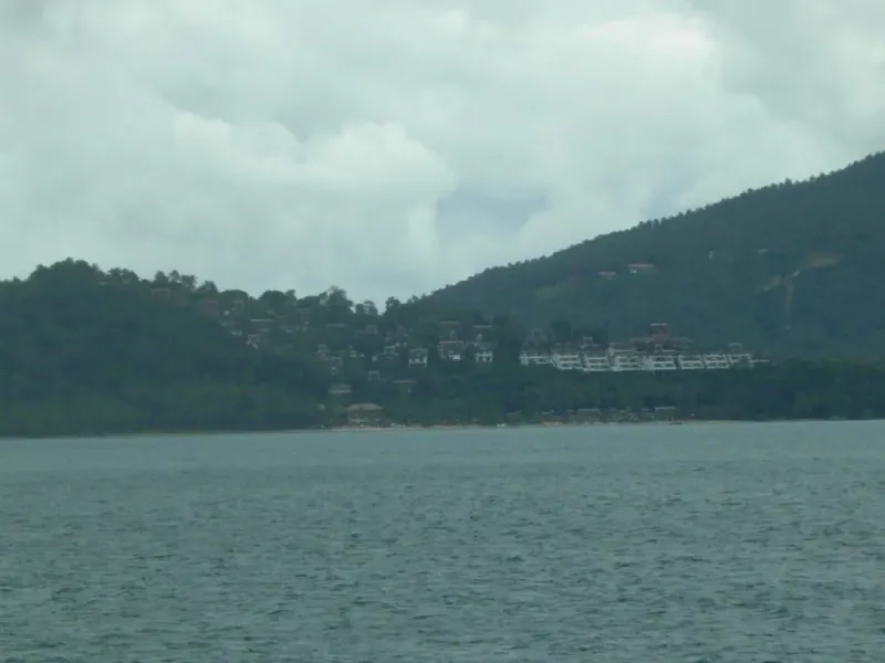 Road sign for Taling Ngam on Koh Samui's southwest coast near the resort district