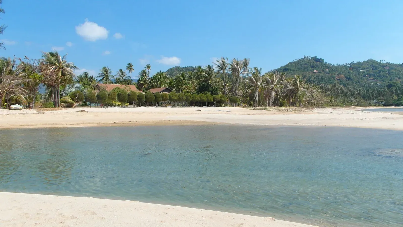 Strand auf der Insel Ko Samui, Thailand, im Februar 2014