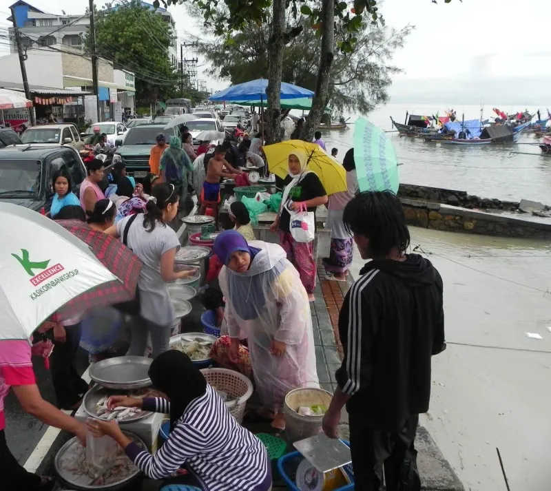 Fischmarkt am Hafen von Nathon (Ko Samui)