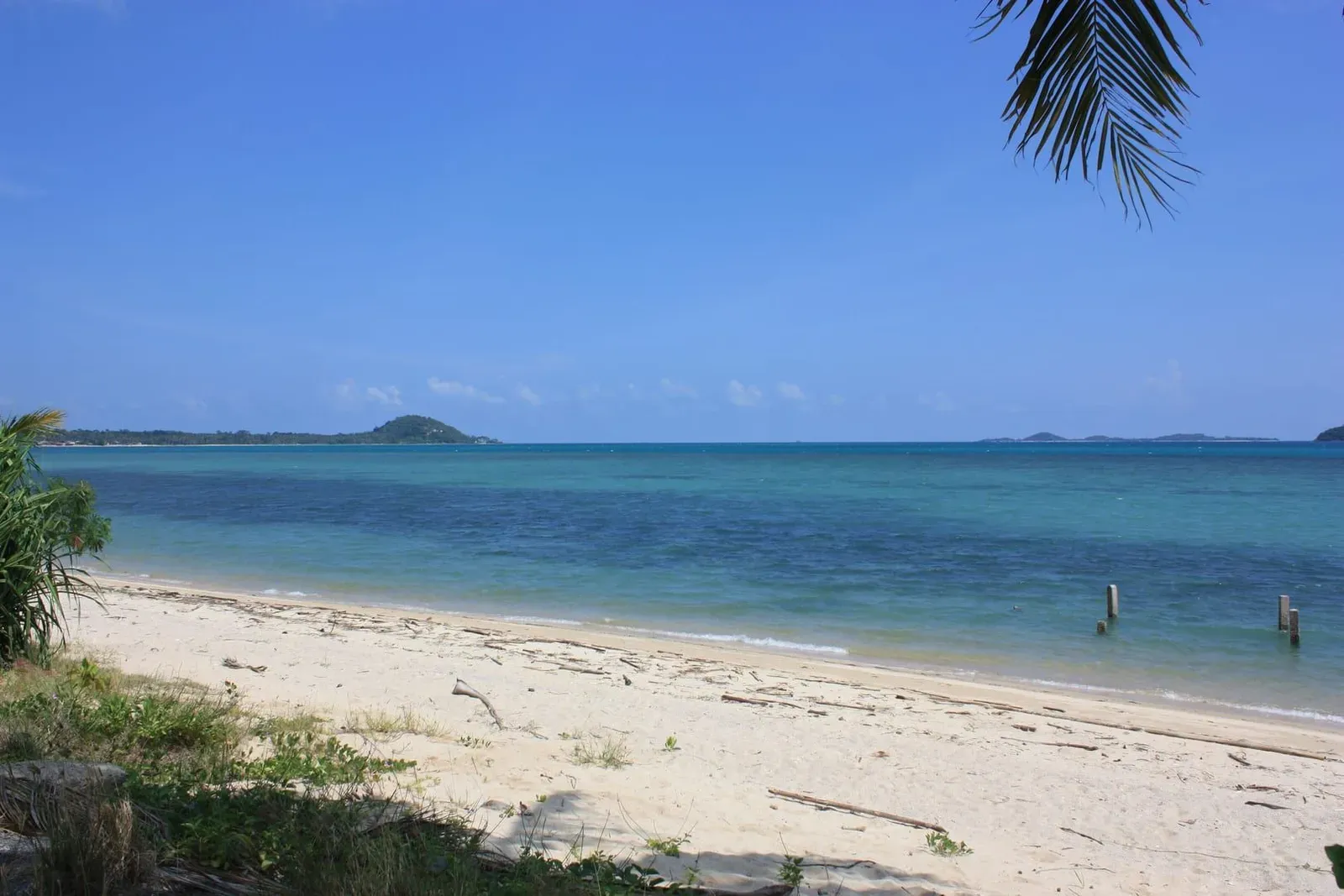 Quiet, empty stretch of sand near Koh Samui's southwest coast below Hillcrest Road