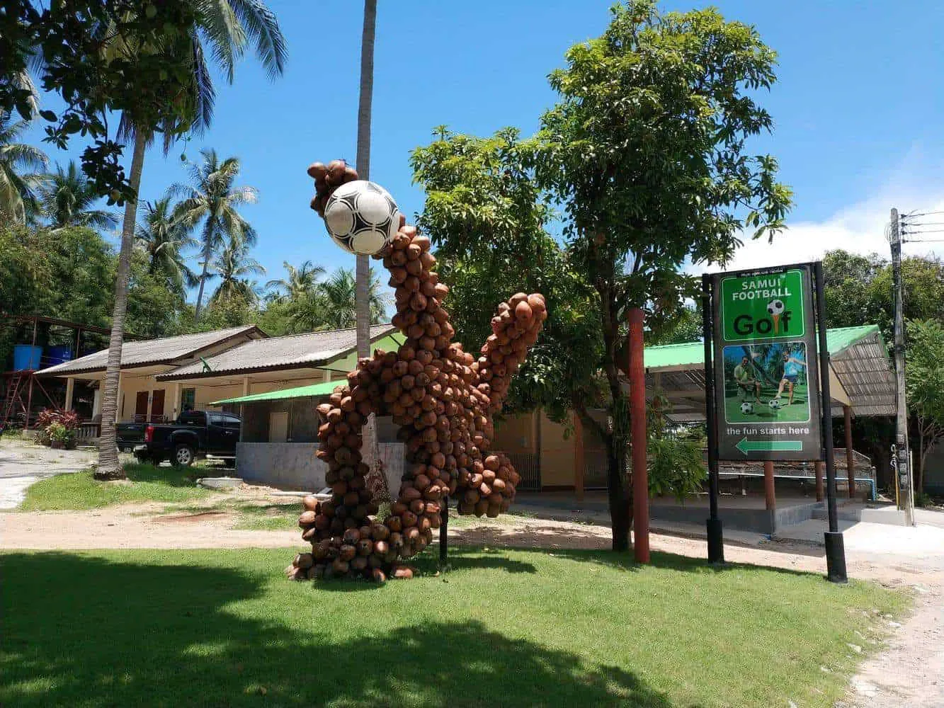 Samui Football Golf's course grounds, as pictured on the Koh Samui Travel Hub guide