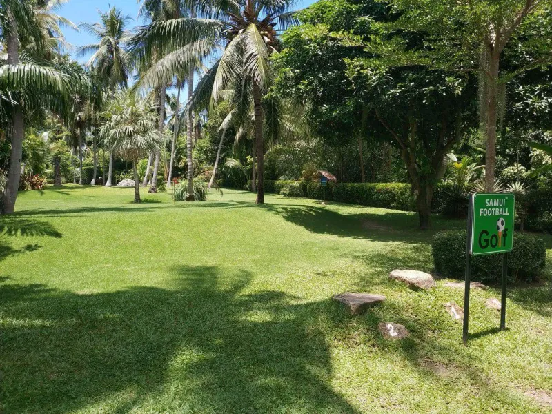 Samui Football Golf's course grounds, as featured on a Koh Samui travel guide