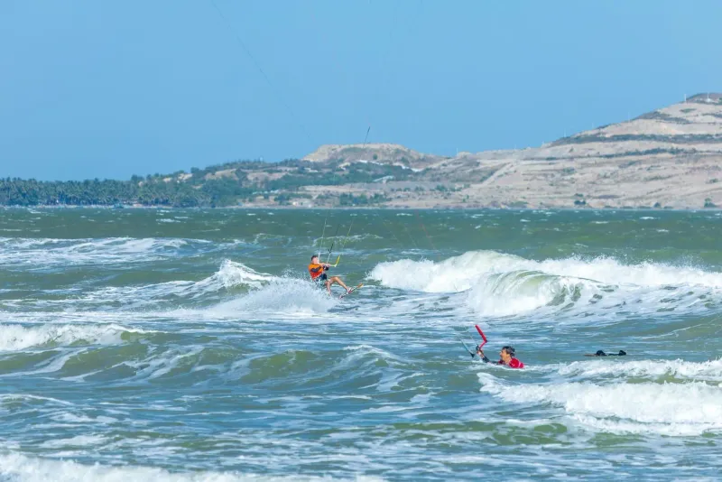 Na Khai beach on Koh Samui's south coast, part of the wider kite and foil corridor