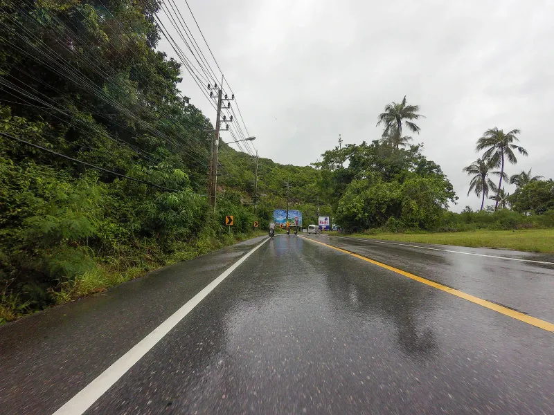 Jungle-covered headland between Chaweng and Lamai, Koh Samui, near The Cliff Bar & Grill and Silver Beach
