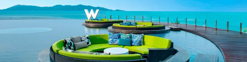 W Koh Samui resort exterior and pool area, Maenam Beach