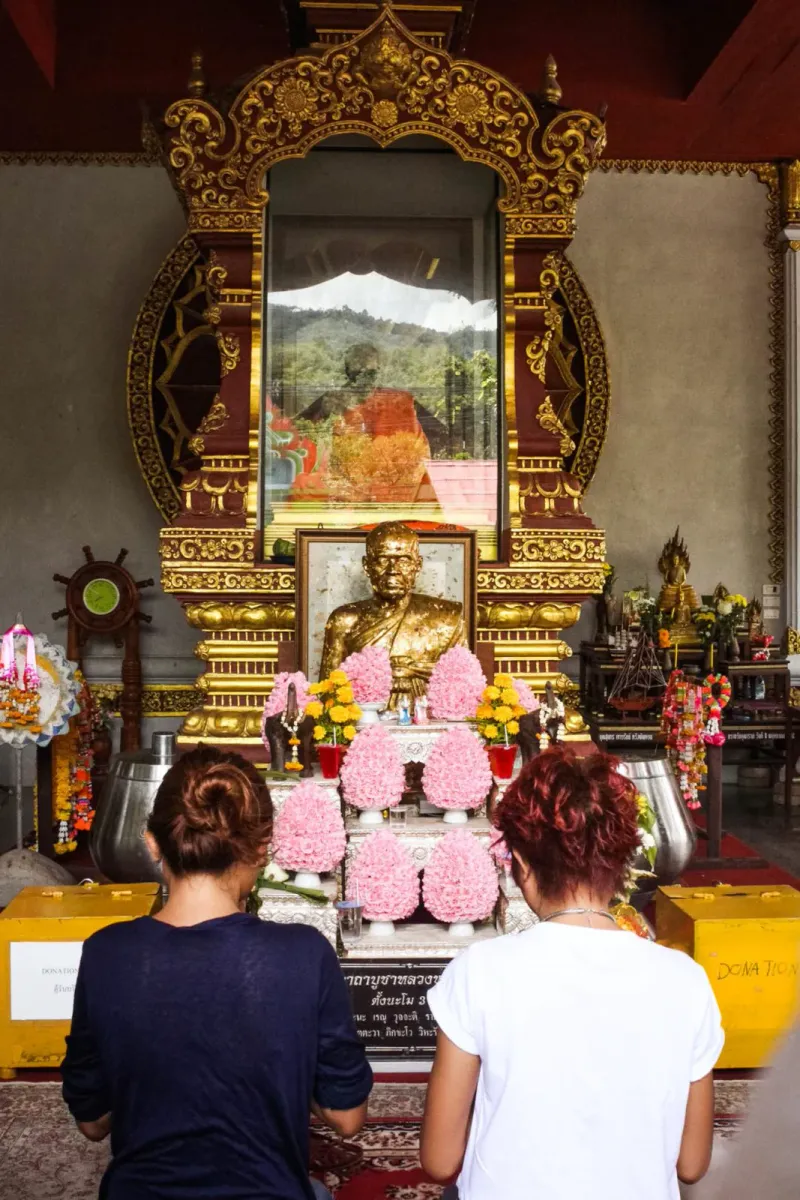 Temple hall at Wat Khunaram, Koh Samui