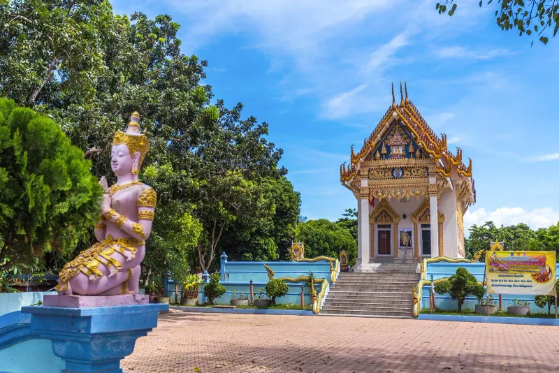 Shrine detail at Wat Khunaram, Koh Samui