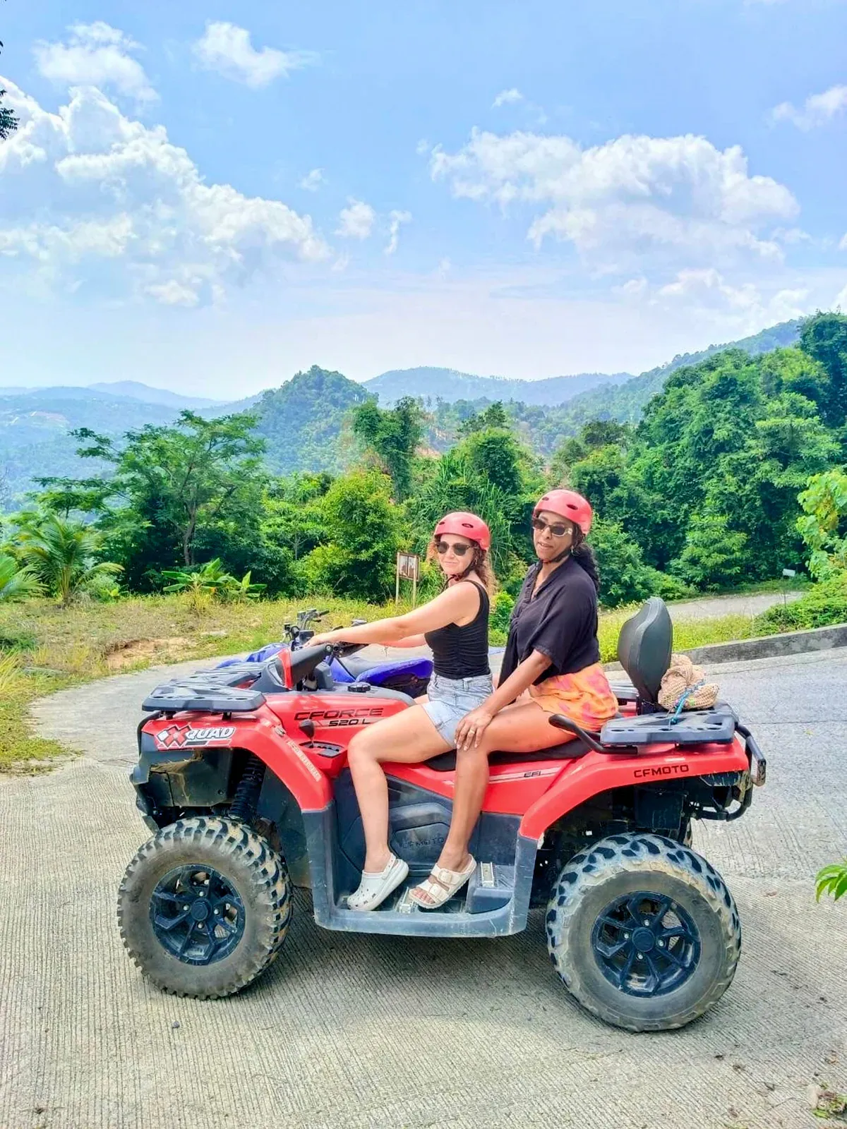 A beginner two-person ATV pictured on X-Quad Samui's Airbnb Experiences listing