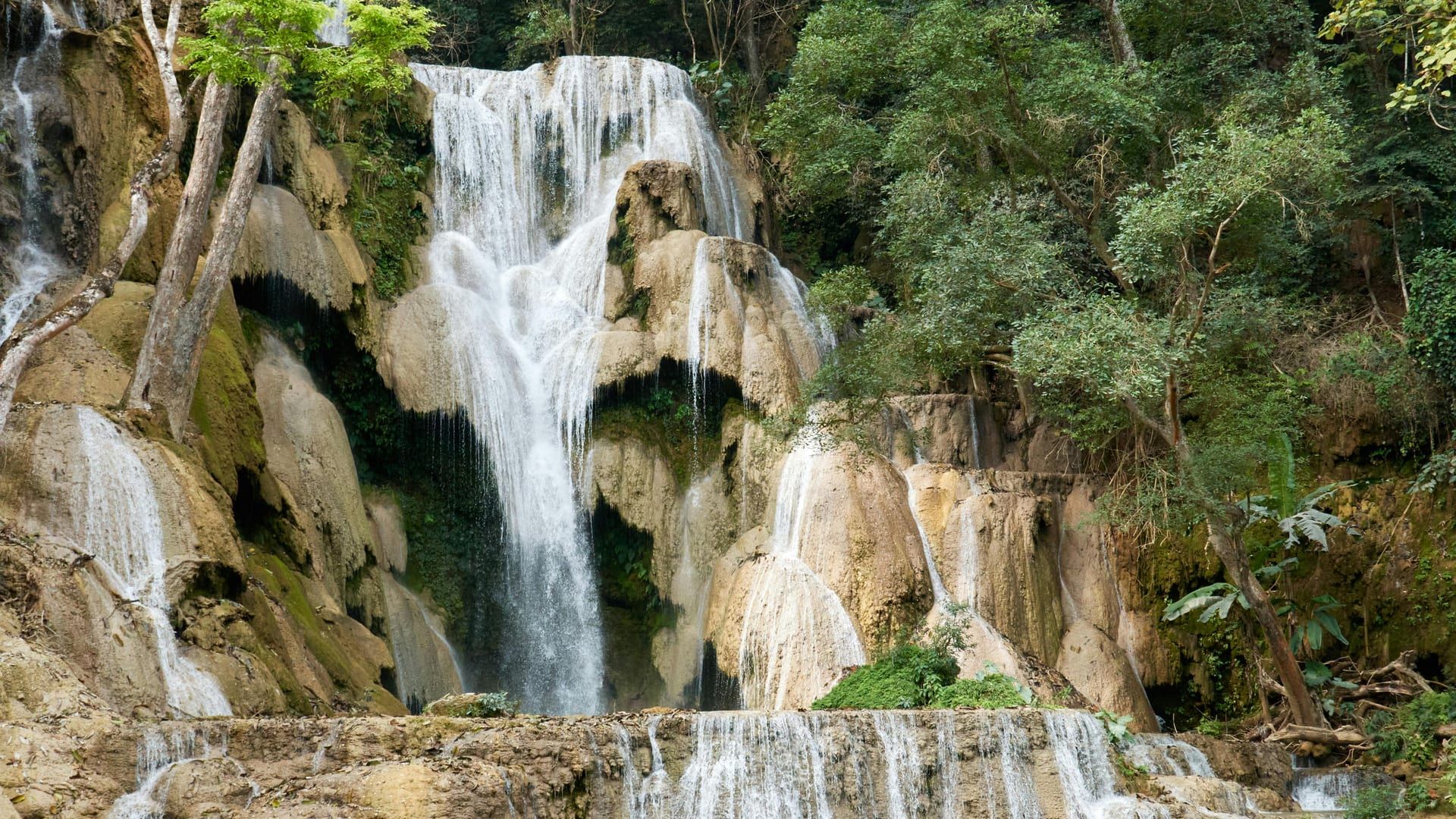 Khun Si Waterfall natural tiered pools Koh Samui