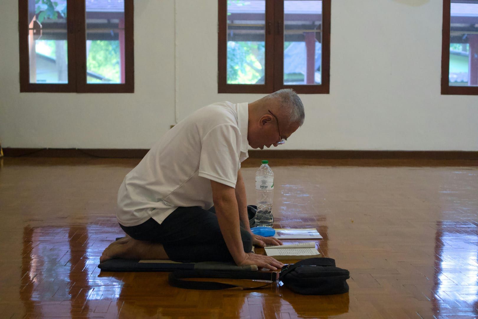 Simple monastic accommodation at Dipabhavan