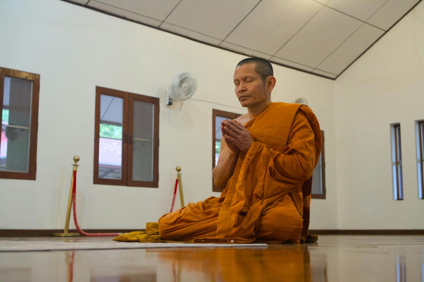 Garden area and stupas of the temple complex