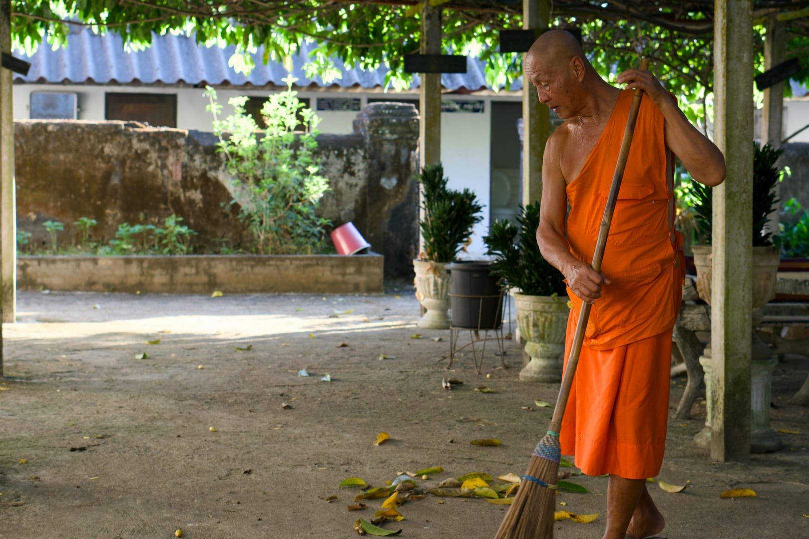 Traditional Thai architecture at Wat Kiri Wongkaram Samui