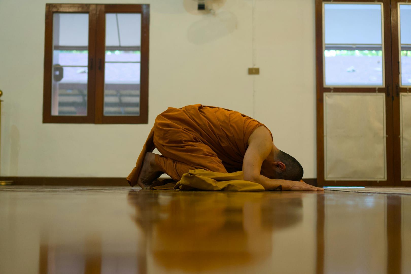 Gilded details on the temple gables