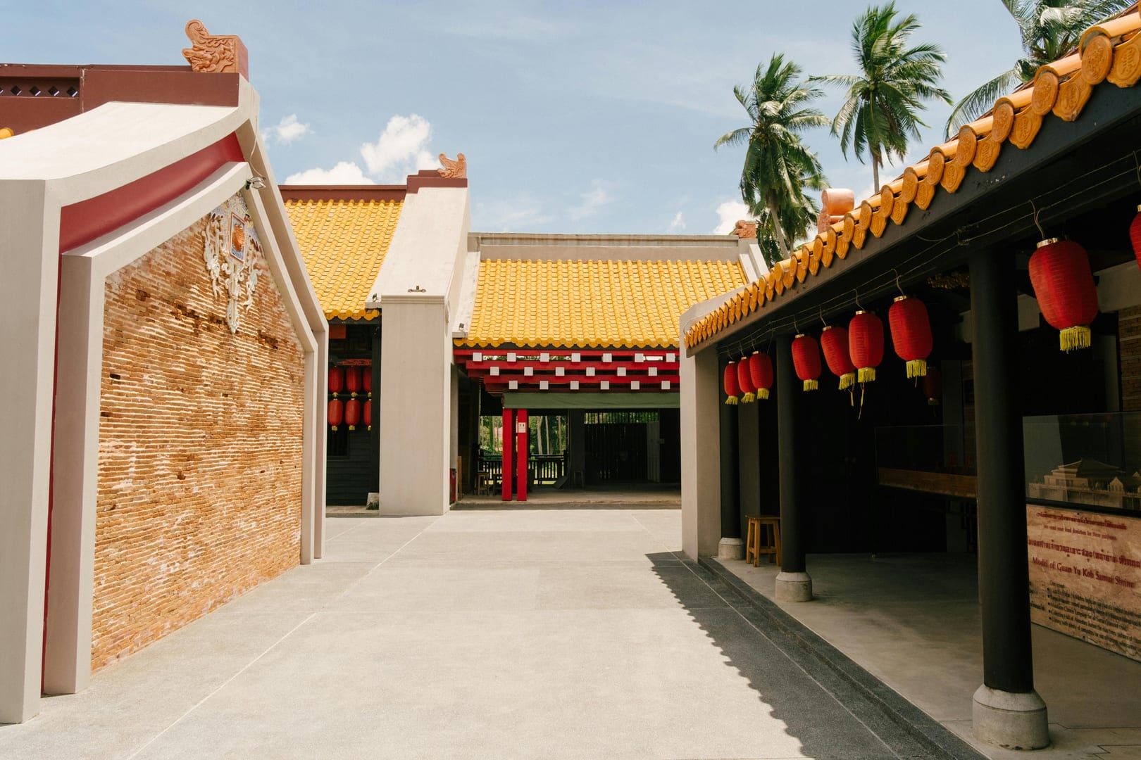 Guardian Yak statue at the temple entrance