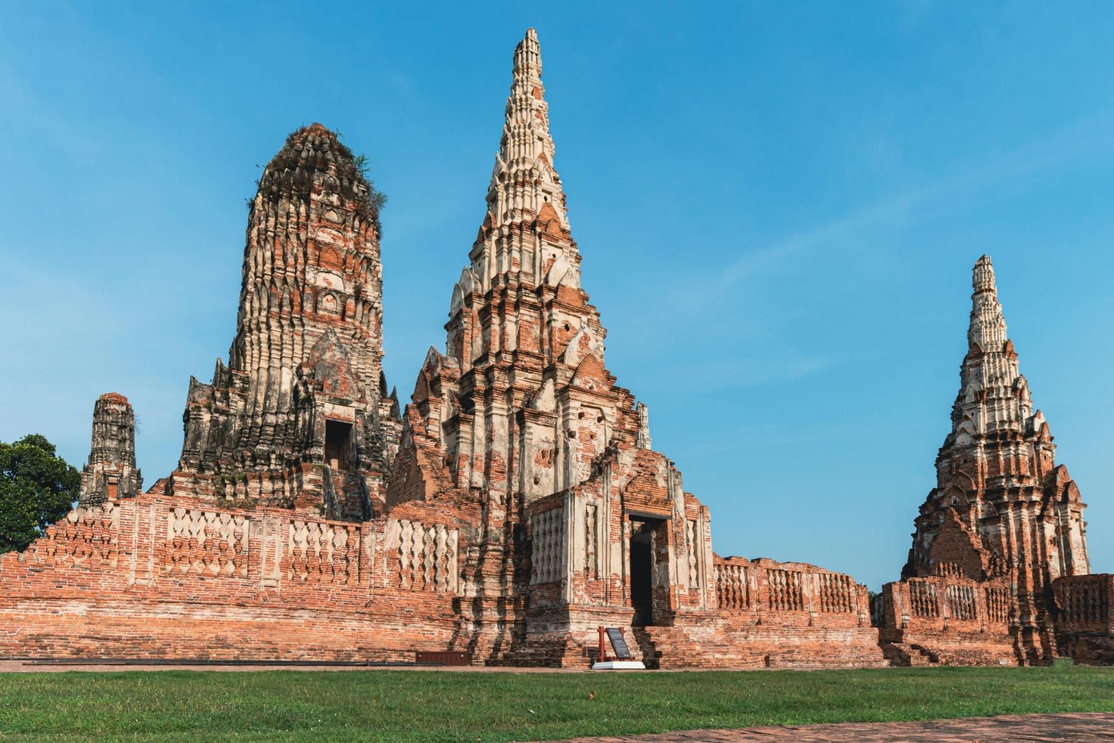 Temple reflected in water at historic site like Na Mueang temple Samui