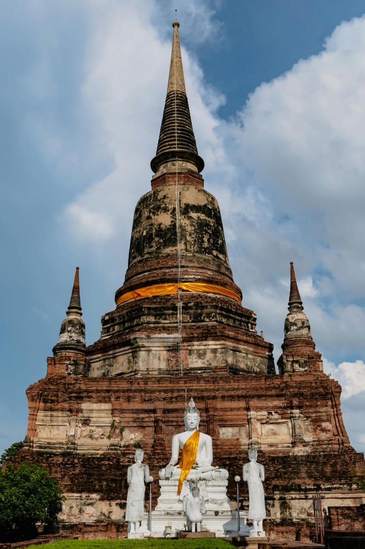 Traditional Thai temple spire at Koh Samui ancient temple off beaten path