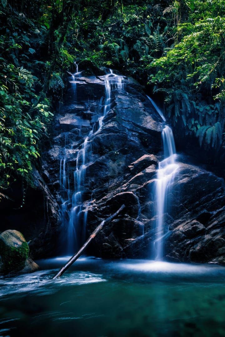 Deep jungle scenery on the west coast of Koh Samui