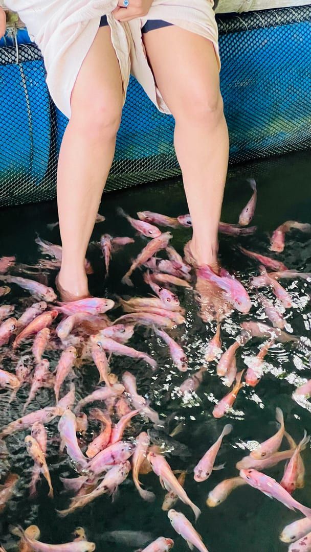 The tiered rock steps of Sivatara Waterfall