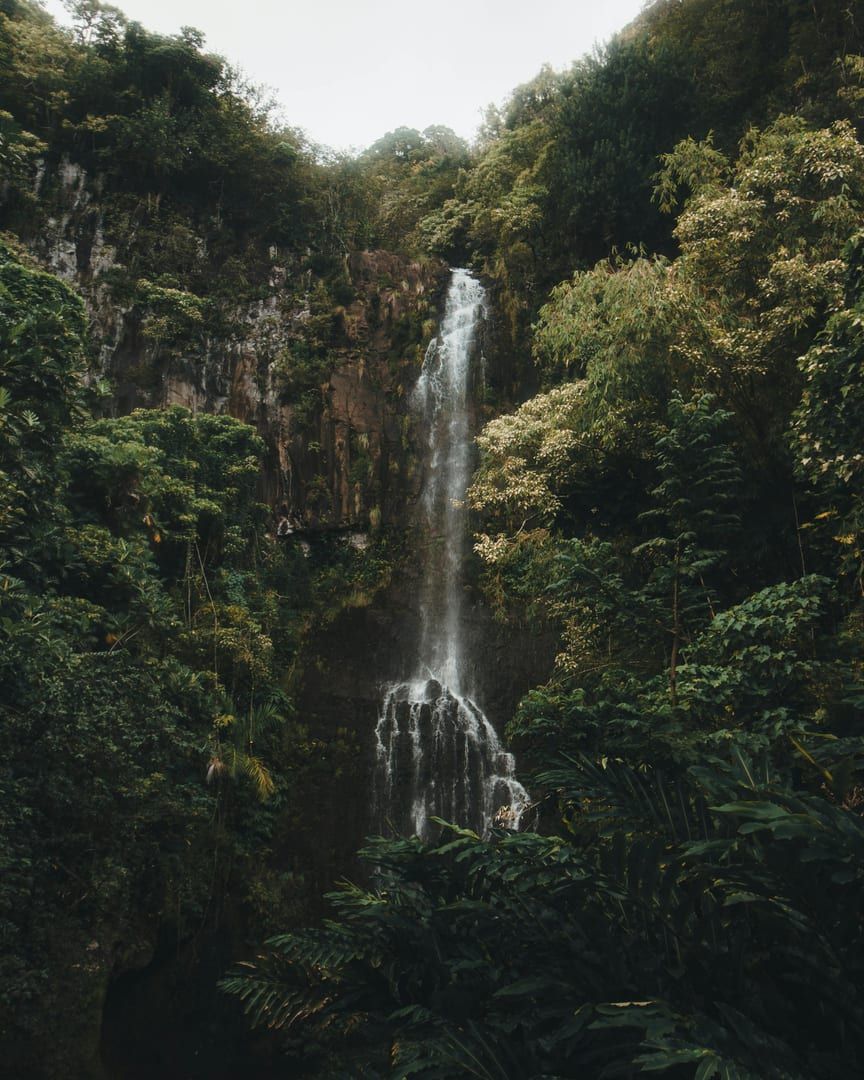 Rocky cascades of Wang Sao Thong Waterfall in Koh Samui